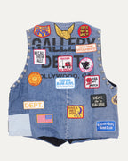 Studded Patchwork Vest