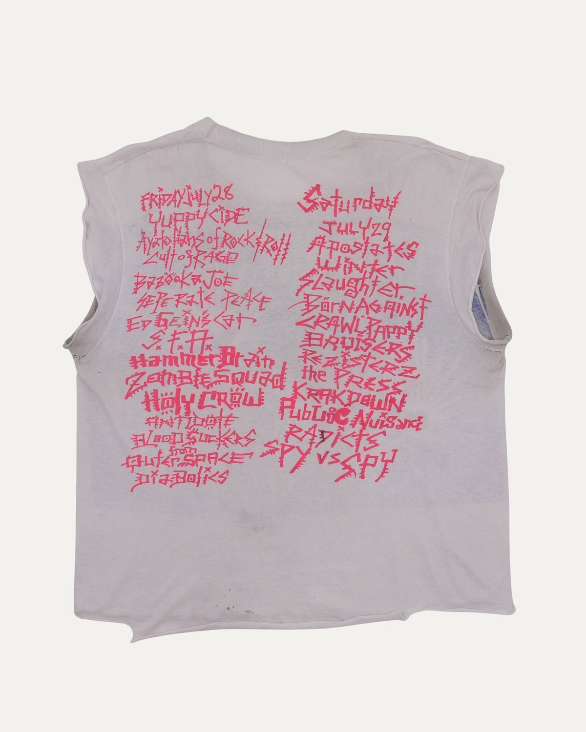 Don Rock Squat or Rot 1991 Cut Off Tank Top
