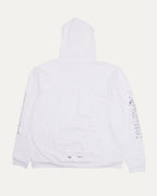 Metallic Print Vertical Logo Hoodie