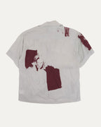 Silk Blend Printed Short Sleeve Shirt