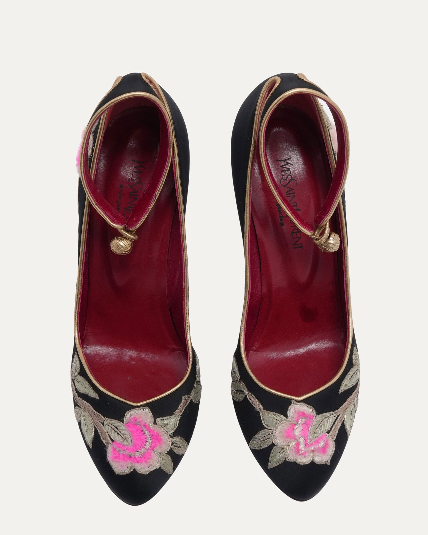 Tom Ford Era FW 2004 Embroidered Chinoiserie Heels