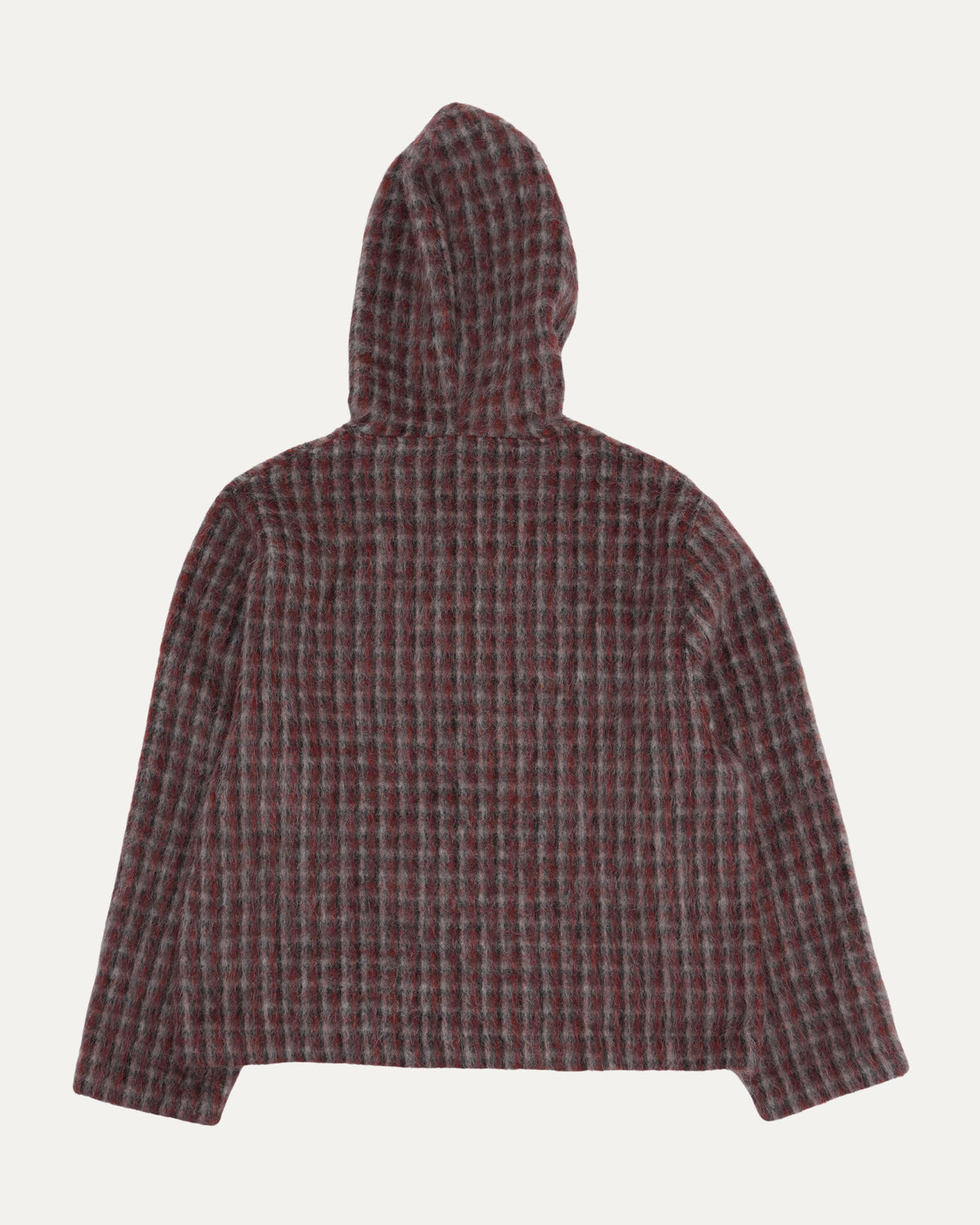 Brushed Knit Zip Up Hoodie