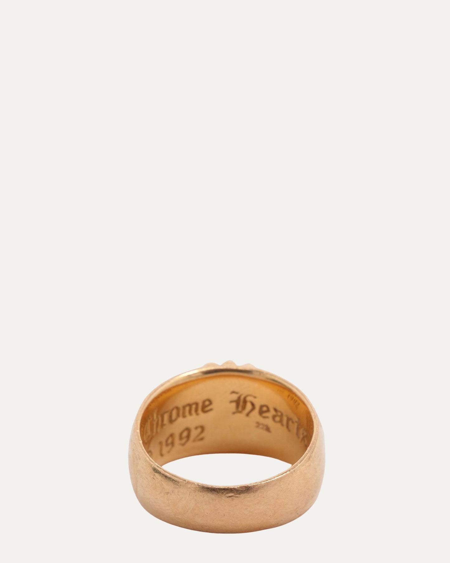 Gold and Diamond Floral Cross Ring