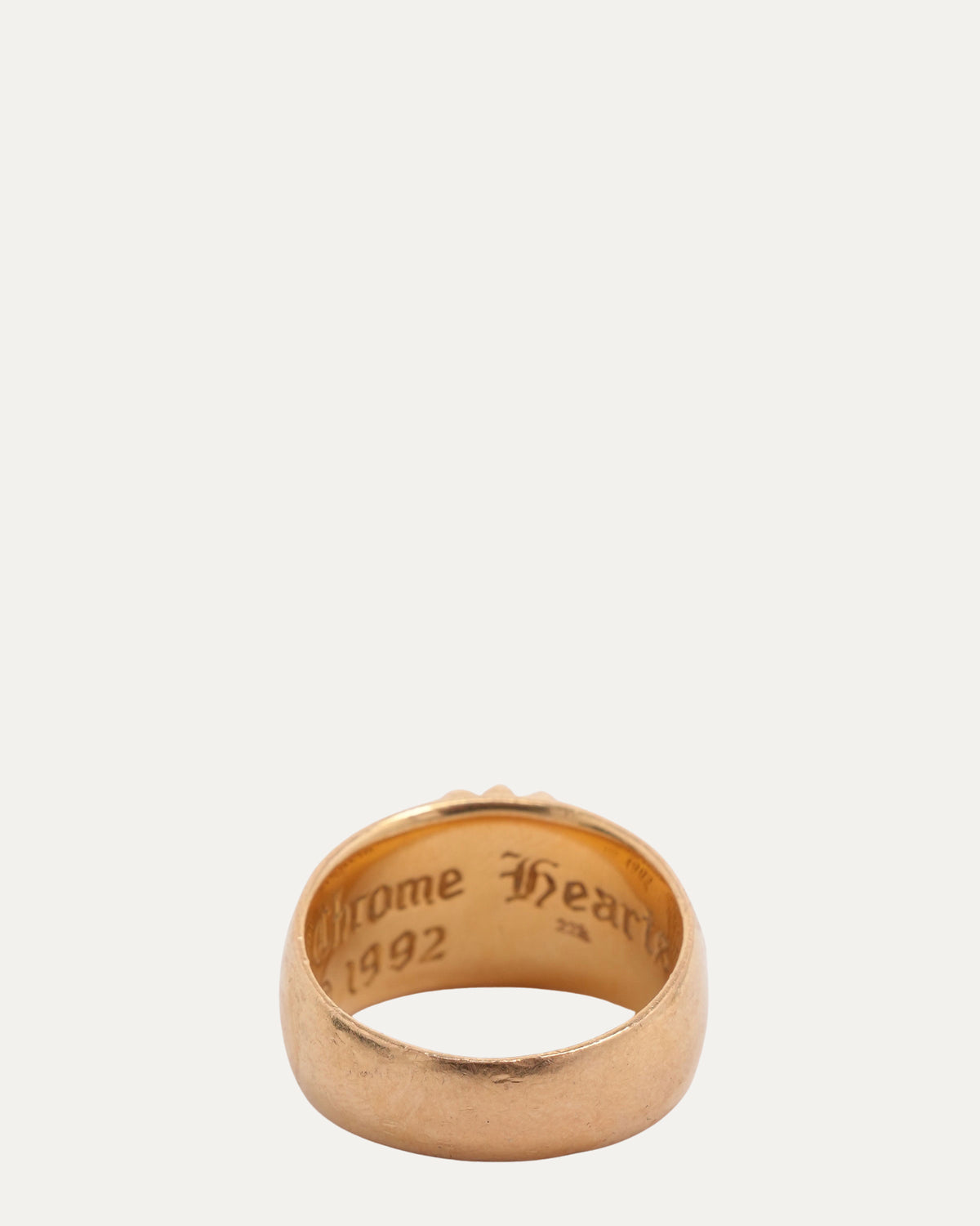Gold and Diamond Floral Cross Ring