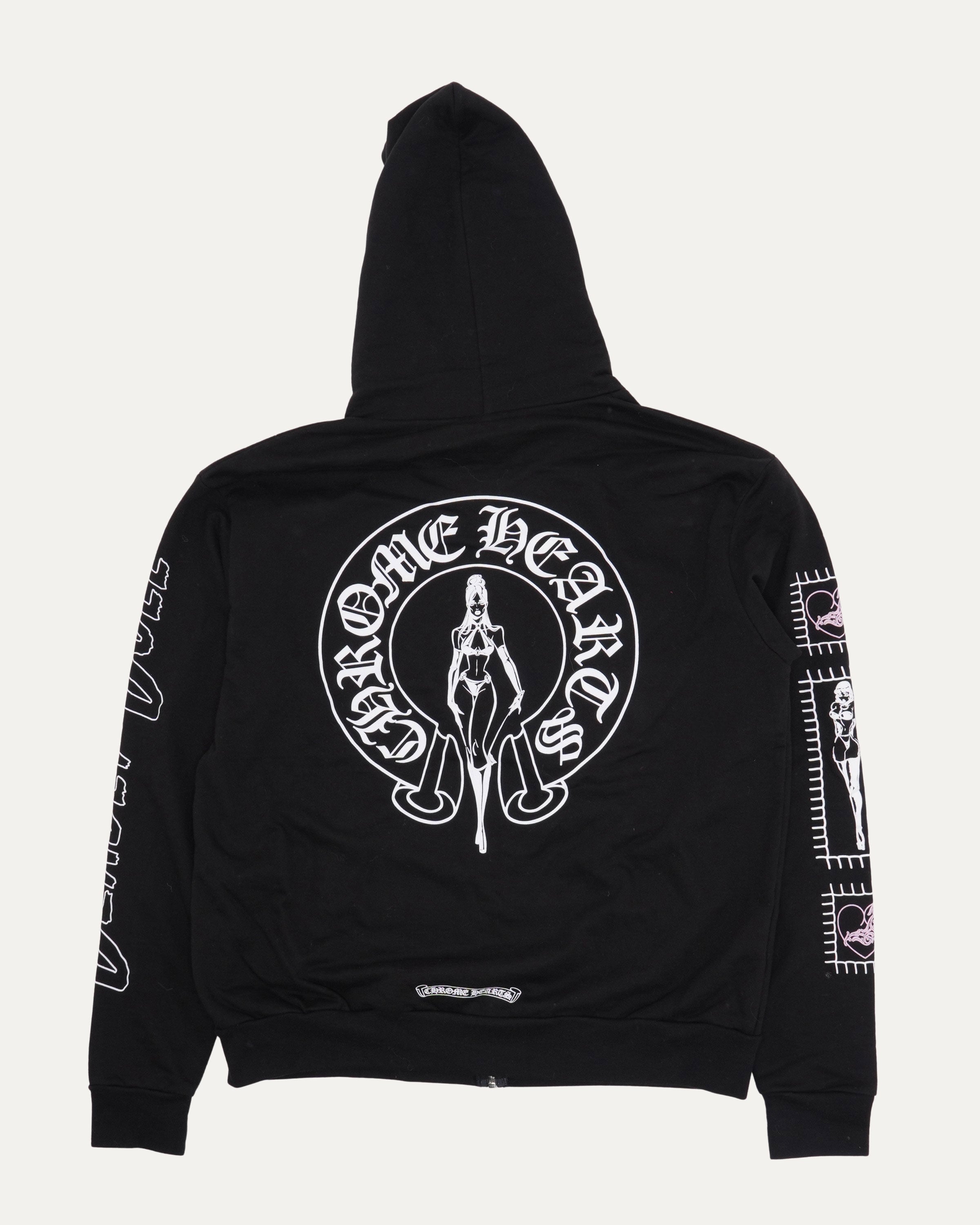 Chrome Hearts Deadly Doll Vine Dagger Zip Up Hoodie – Justin Reed