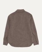 Virgin Wool Blend Quarter Zip Polo Shirt