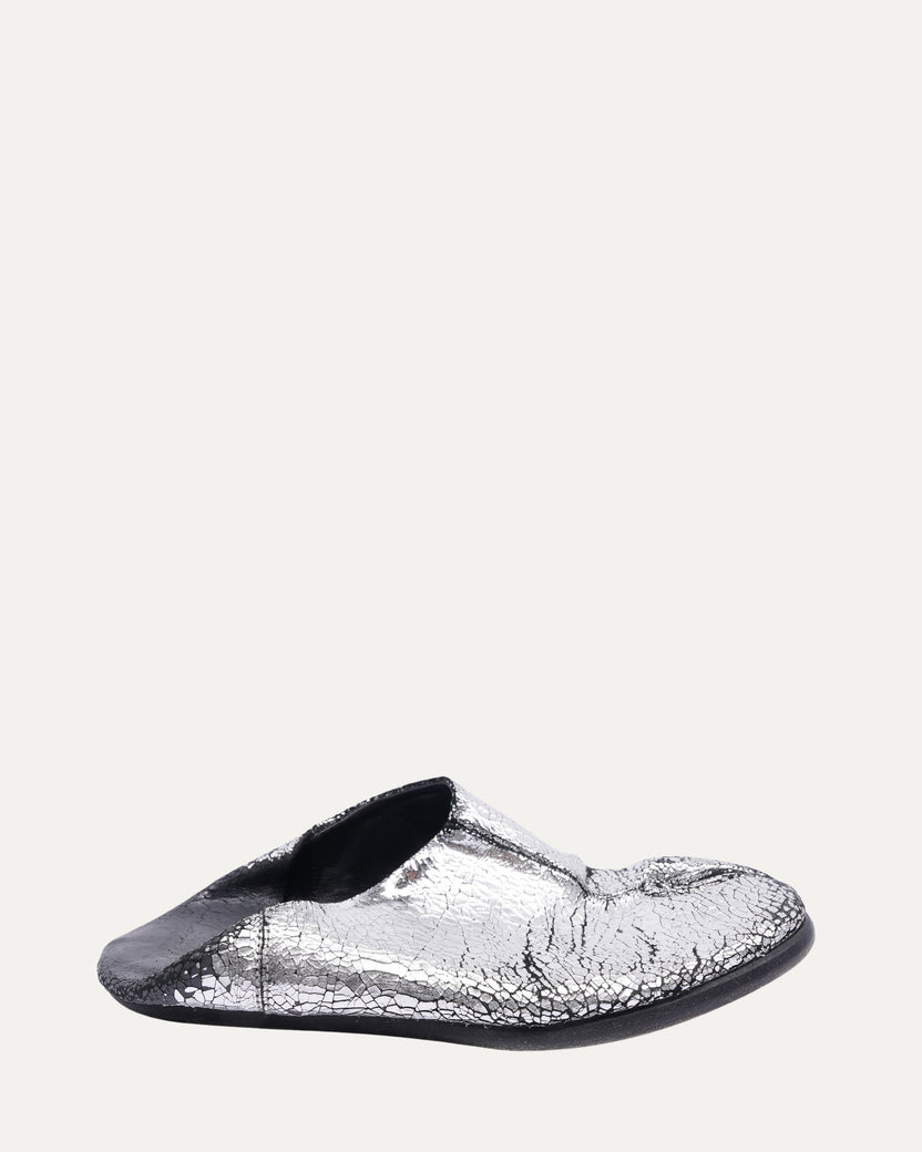 Tabi Barbouche Broken Mirror Effect Slip-on Flats