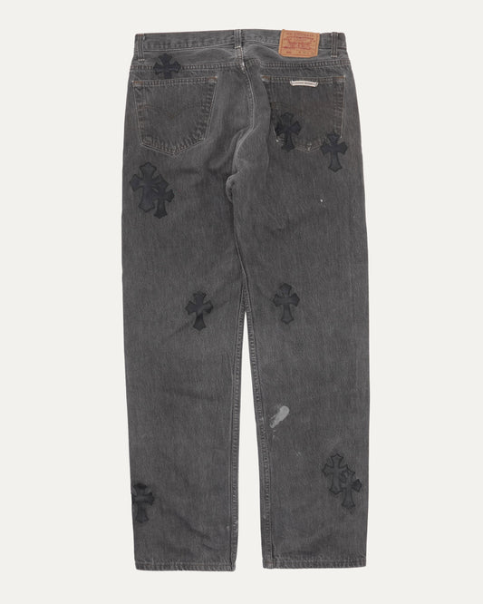 Levis 501 Cross Patch Jeans
