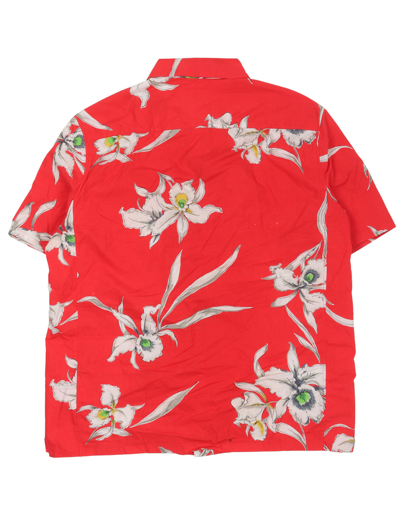 Floral Print Button Up Shirt