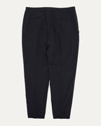 Wool Blend Pleated Drawstring Track Pants