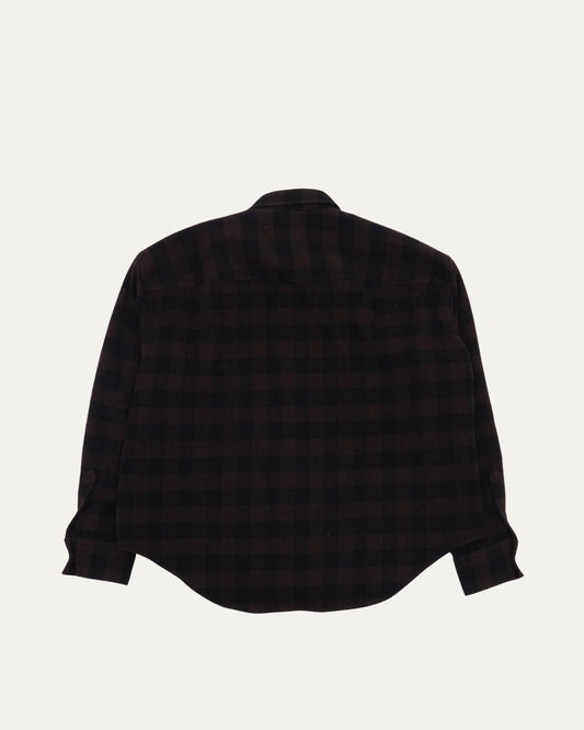 FW16 Padded Shoulder Flannel Shirt