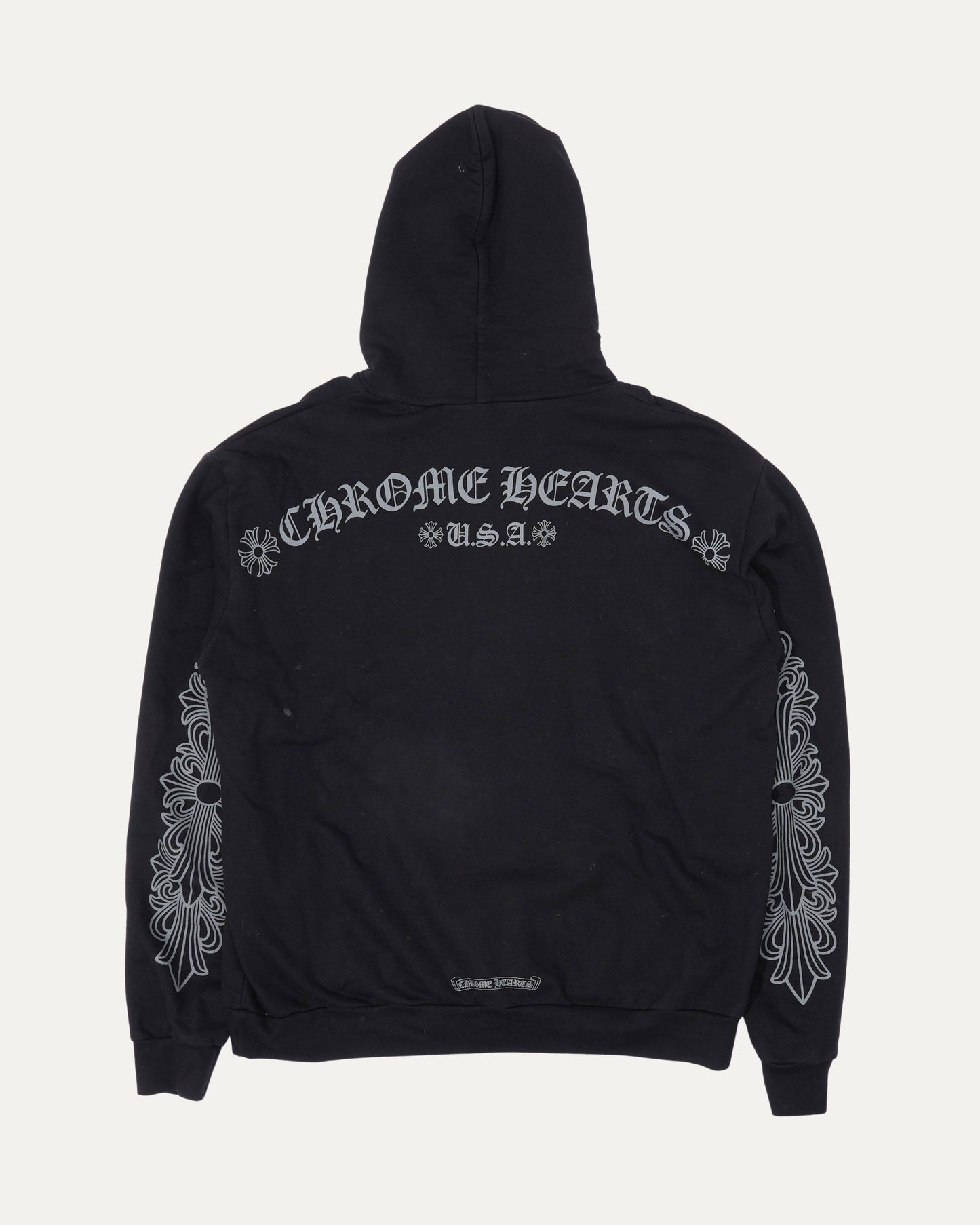 Friends and Family Glitter Print Horseshoe Logo Hoodie