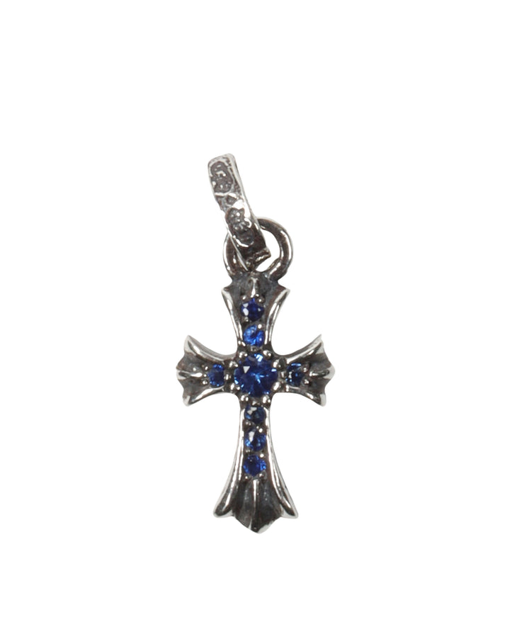 Baby Phat Blue Sapphire Cross Pendant
