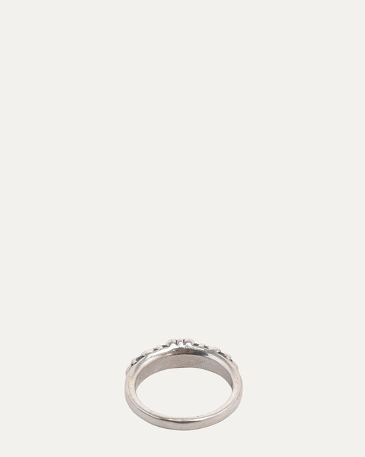 Mini Floral Cross Ring