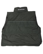 Oversized Logo Printed Padded Vest