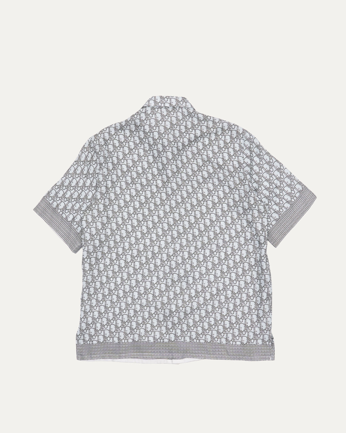 Diamond Oblique Silk Shirt