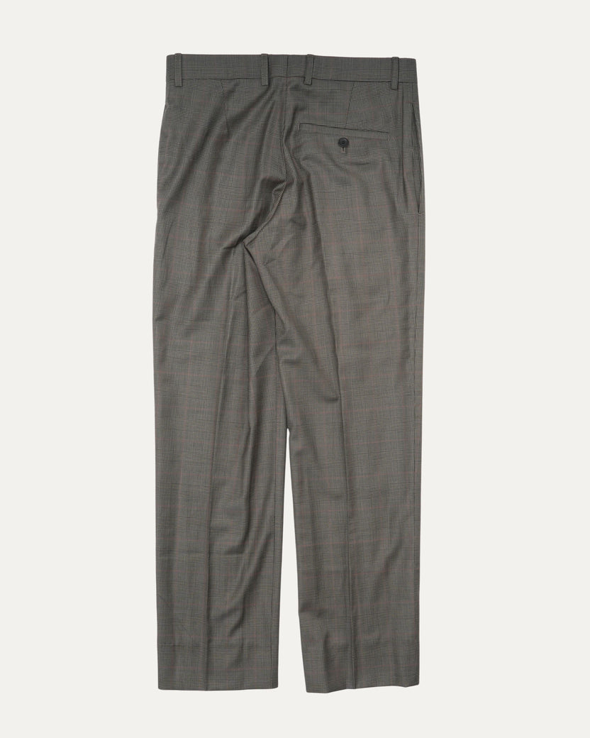 Sport Logo Plaid Trousers