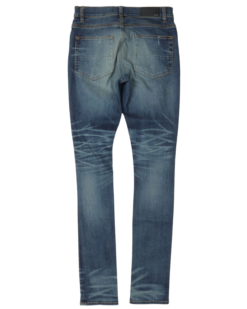 Knee Rip Sand Fade Jeans