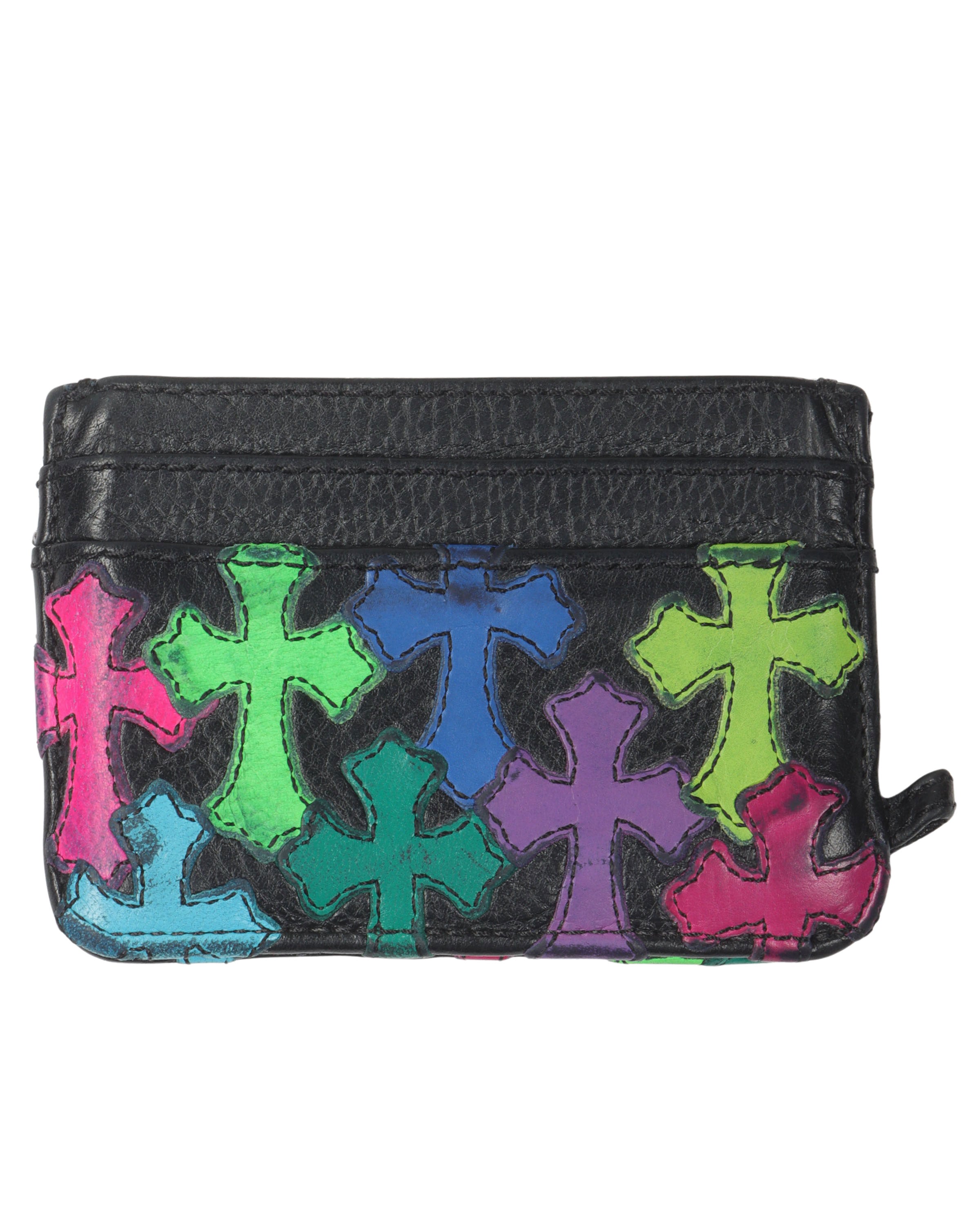 Multicolor Cross Patch Cardholder