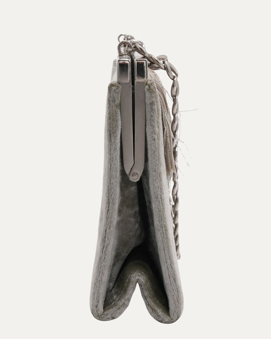 SS 1998 Velour Chain Tassel Bag