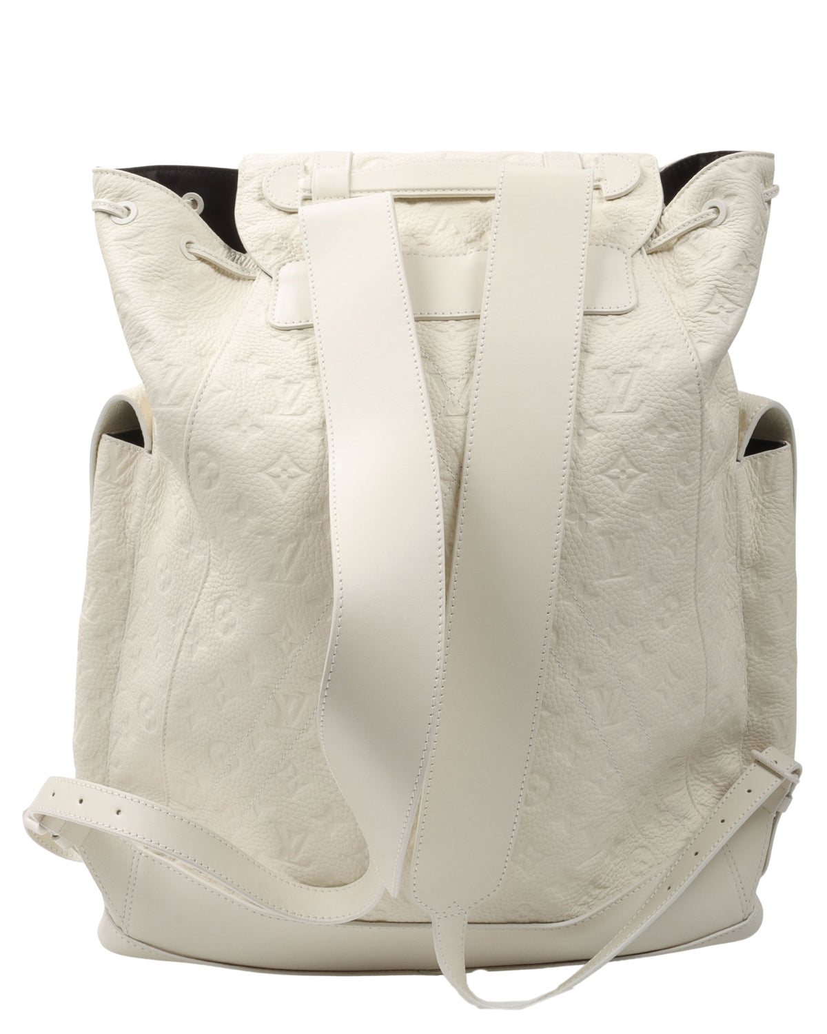 Embossed Monogram Leather Christopher Backpack