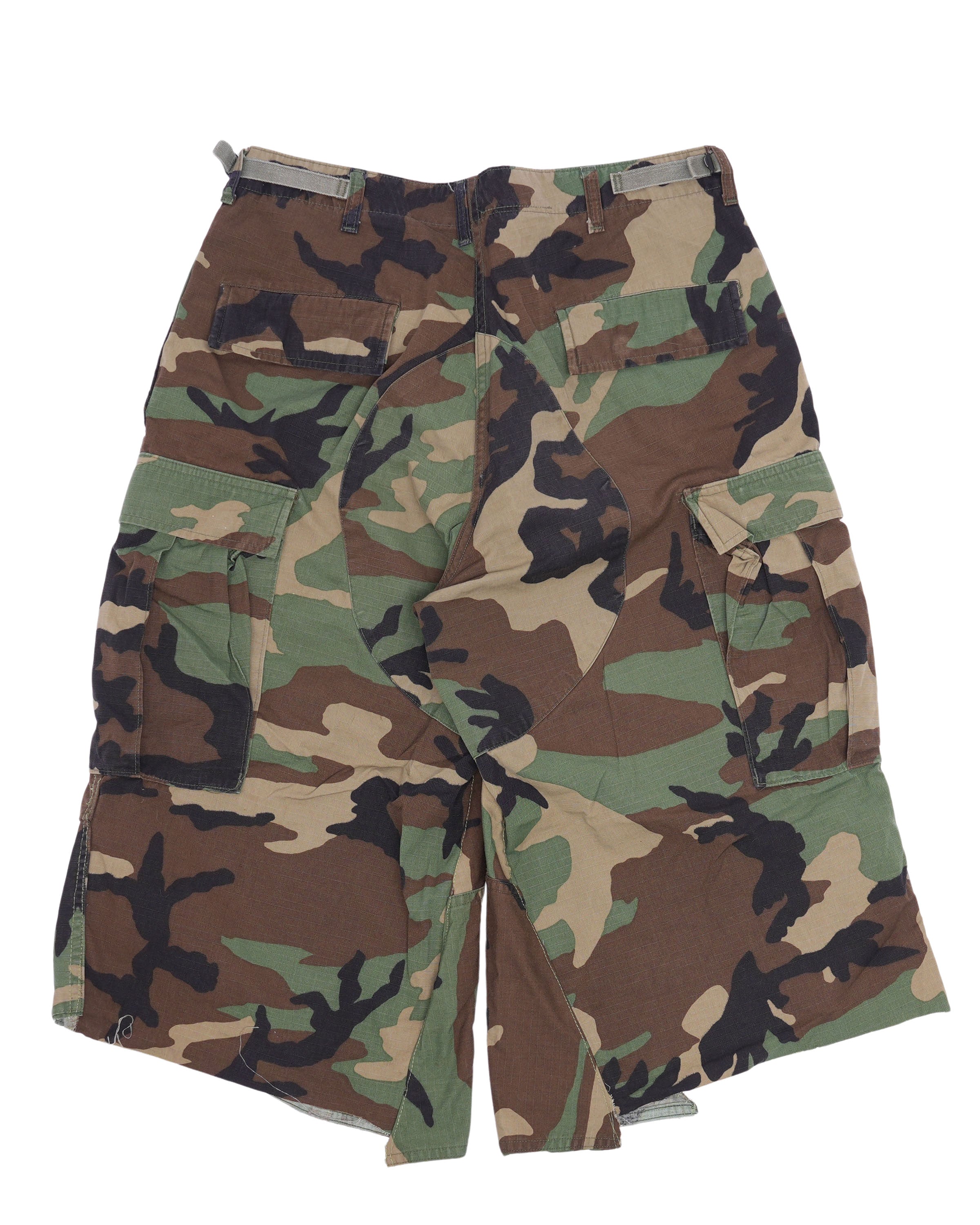 Cut Off Camouflage Cargo Shorts