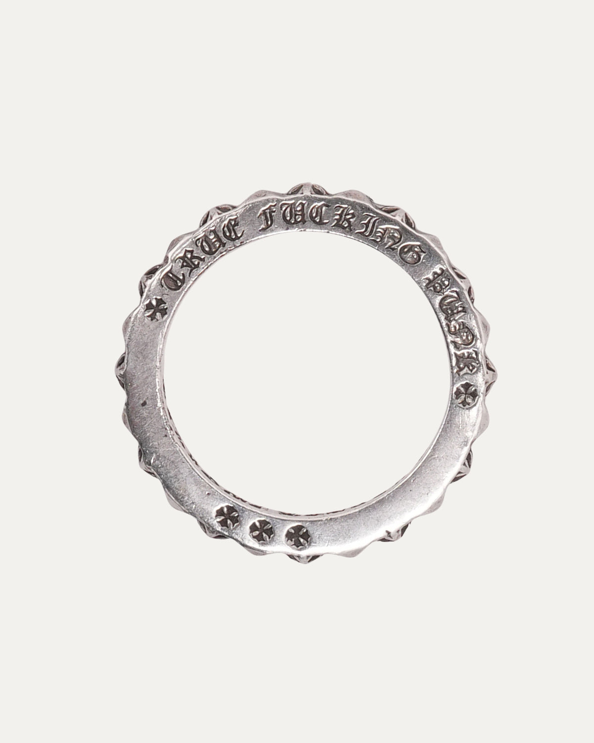 True Fucking Punk Plus Cross Ring