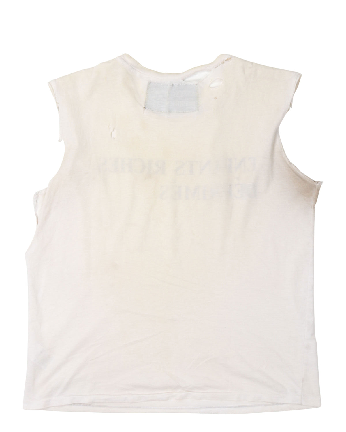 Distressed Classic Logo Cut-Off T-Shirt
