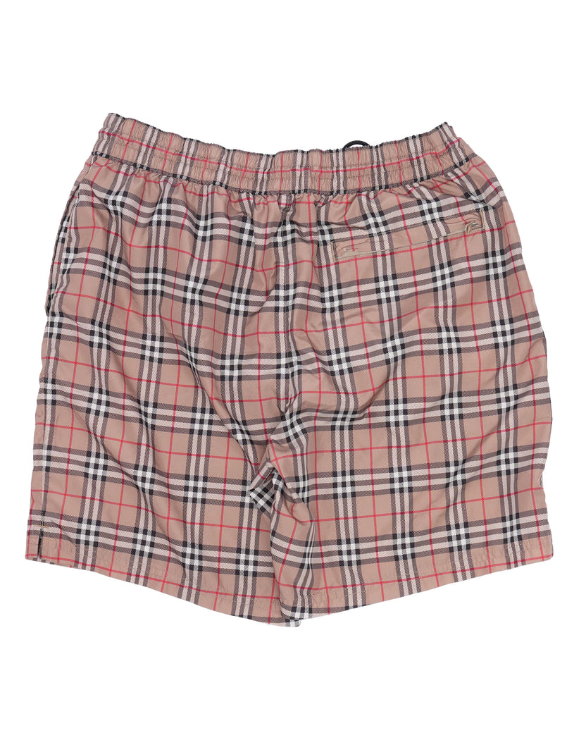 Vintage Check Swim Trunks