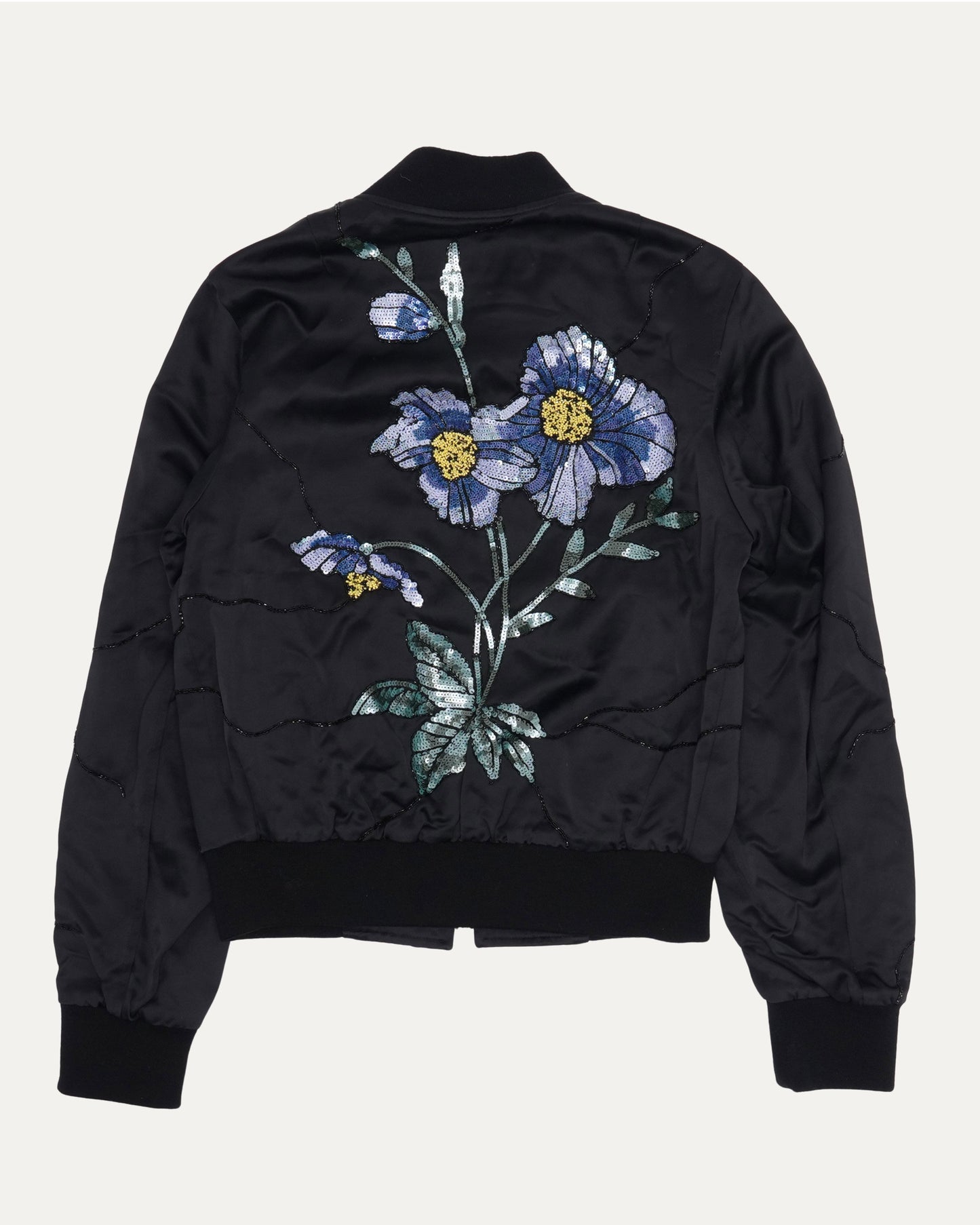 Vaskel Sequined Bomber Jacket