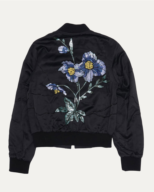 Vaskel Sequined Bomber Jacket