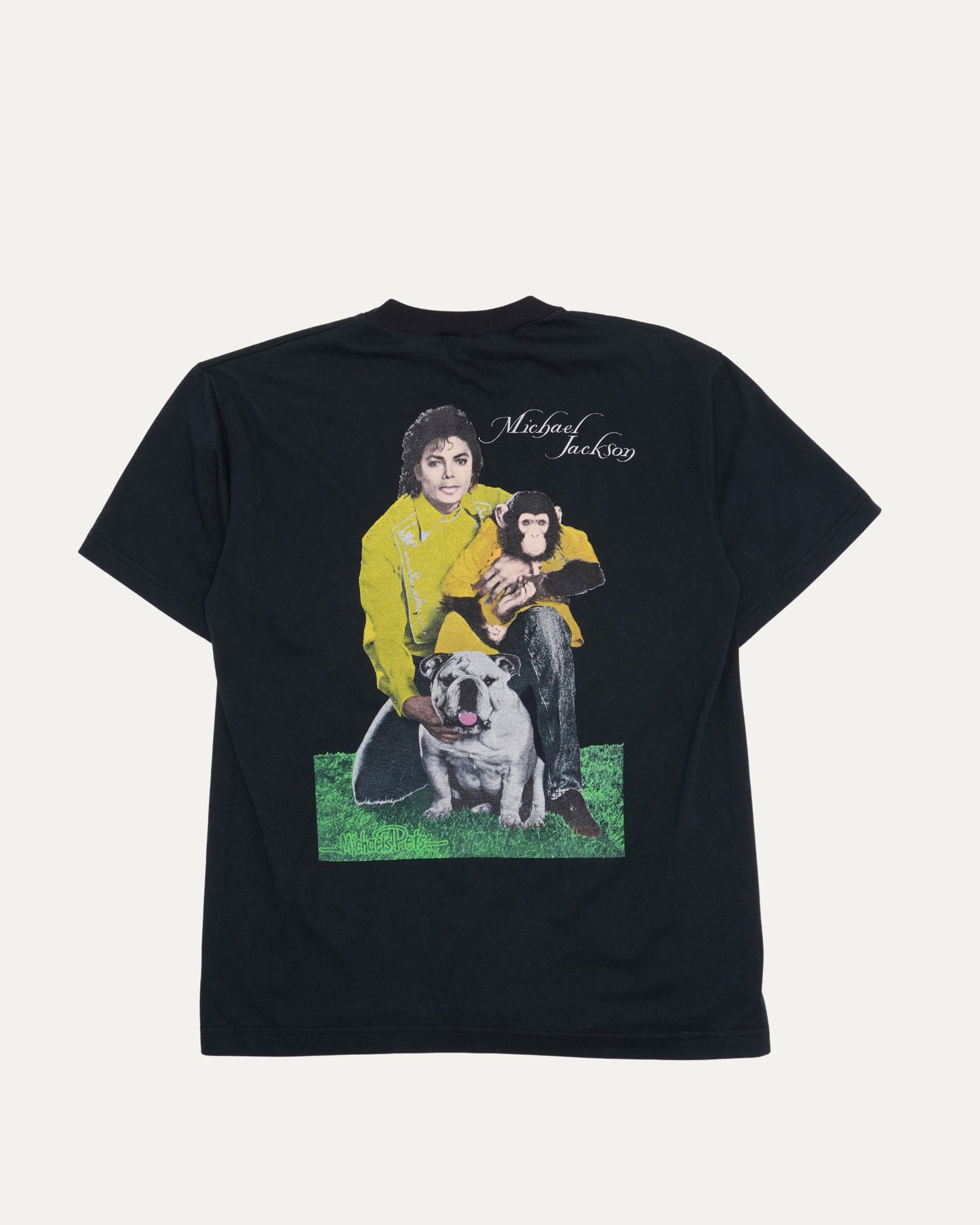 Michael Jackson Bubbles Bulldog T-Shirt