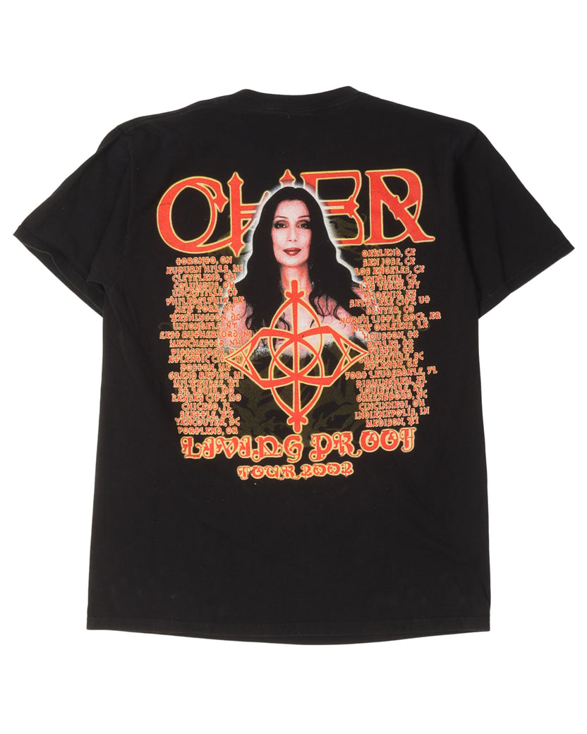 2002 Cher Living Proof Tour T-Shirt