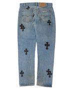Levi's Zipper Fly Cross Patch Jeans