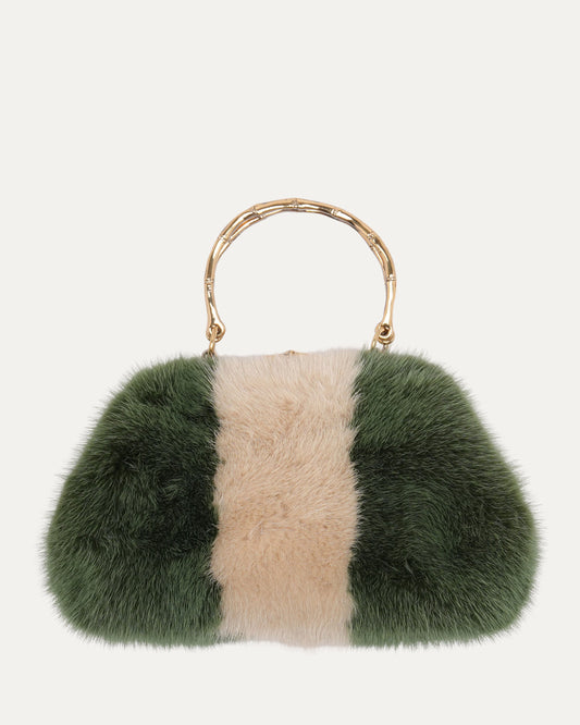 Tom Ford Era Bamboo Top Handle Mink Bag