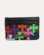 Multicolor Cross Patch Cardholder