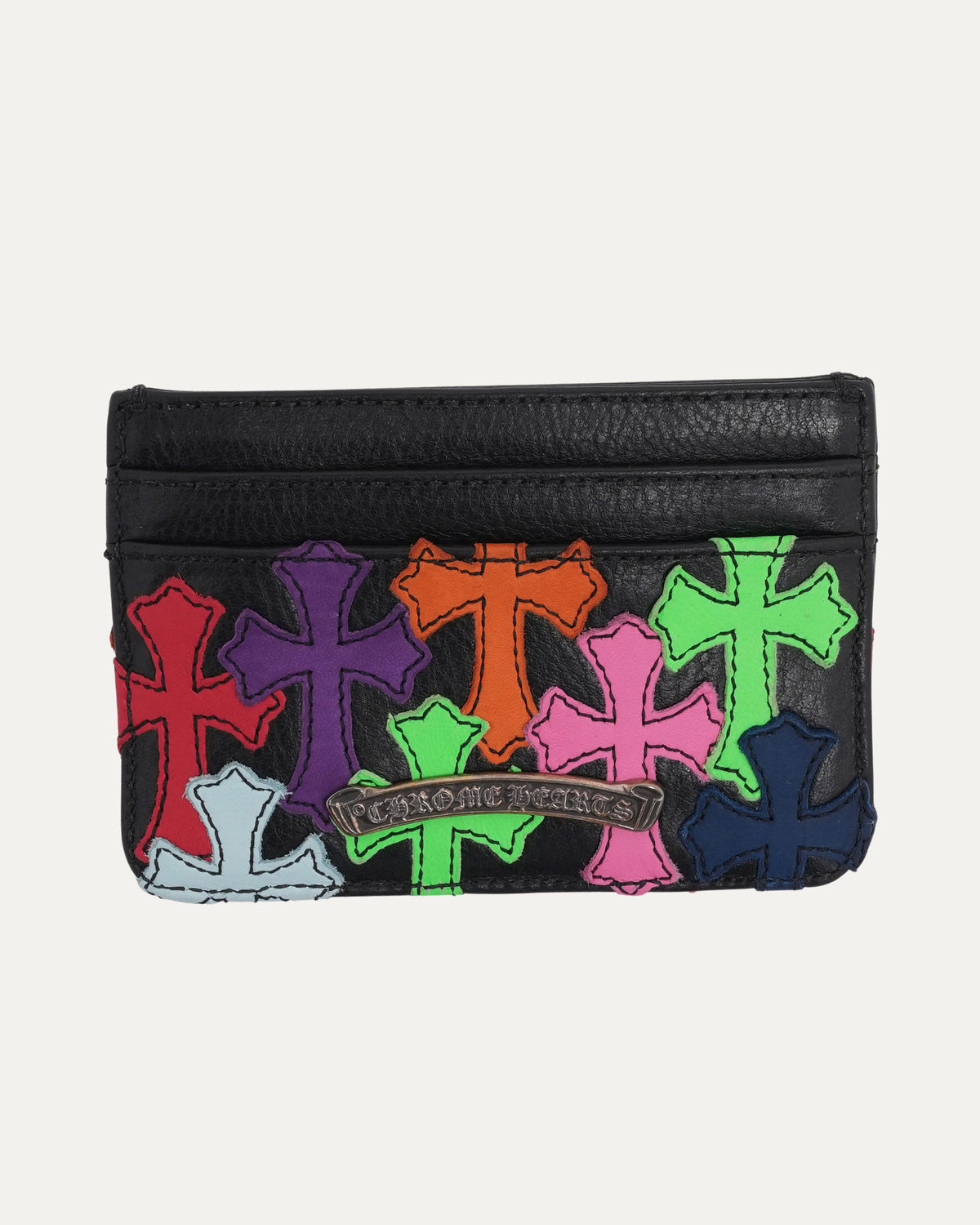 Multicolor Cross Patch Cardholder