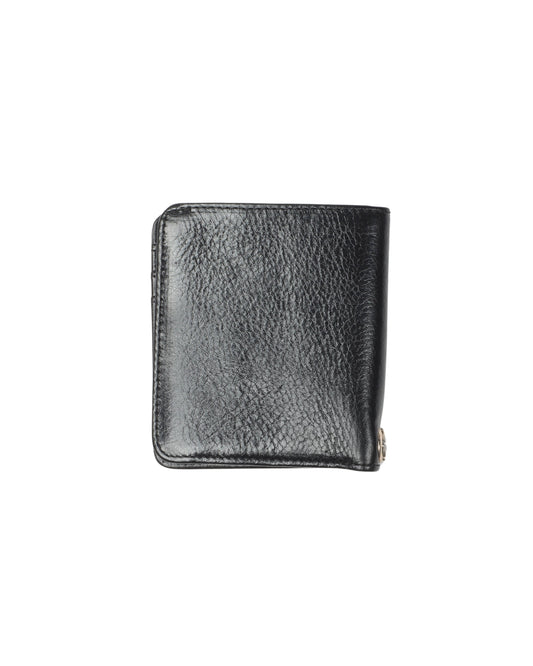 Leather Cross Bifold Patch Wallet