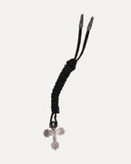 Filigree Cross on Braided Leather Necklace