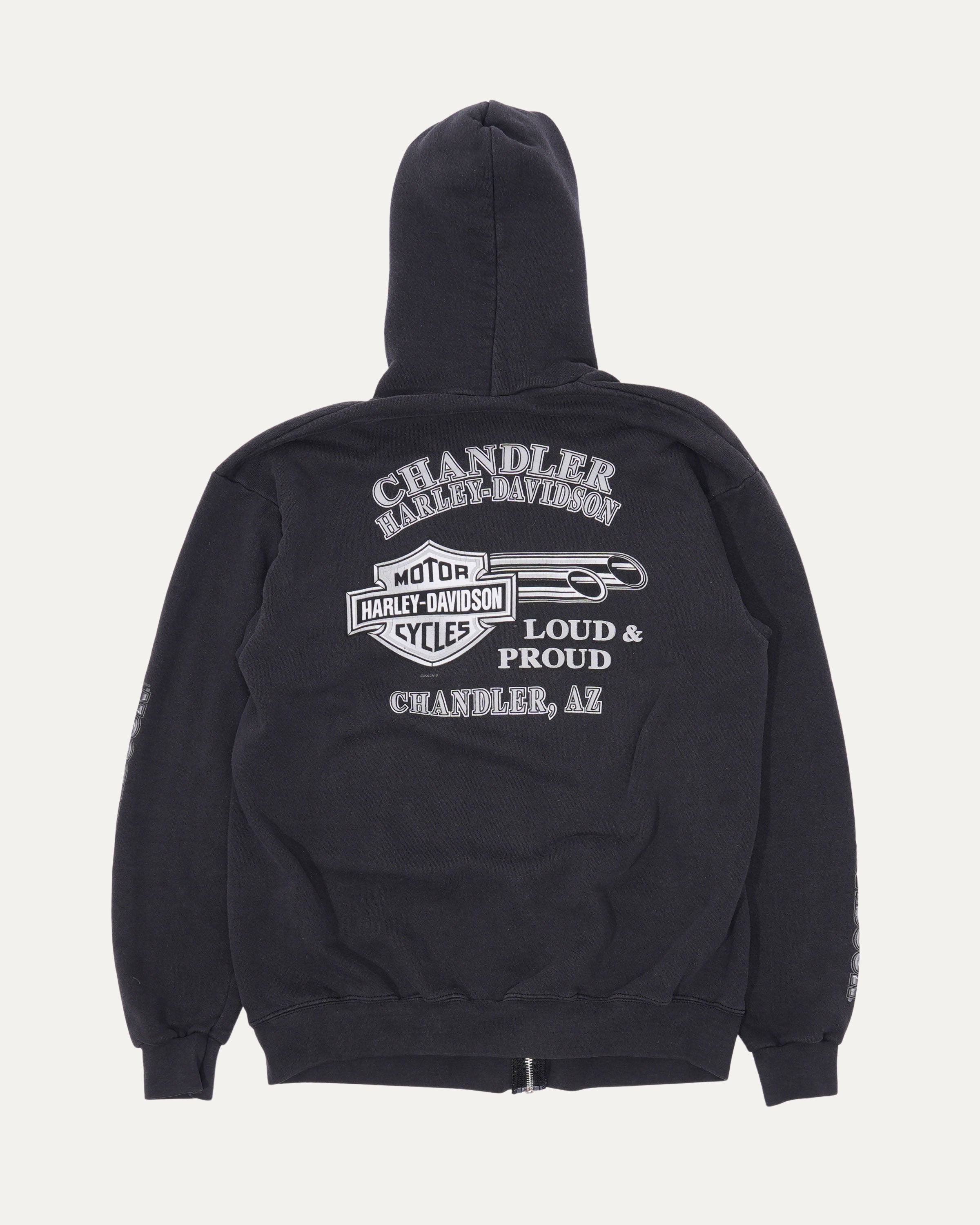 Harley Davidson 'Loud & Proud' Zip Up Hoodie