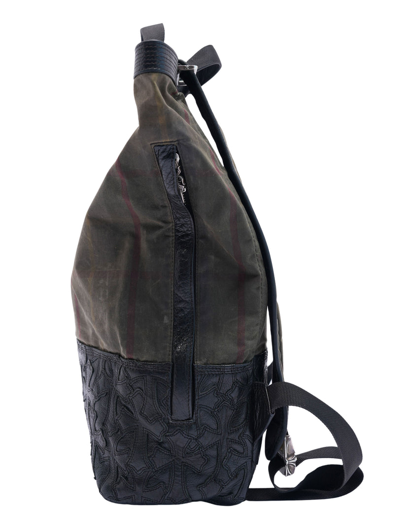 Cross Patch Bucket Backpack