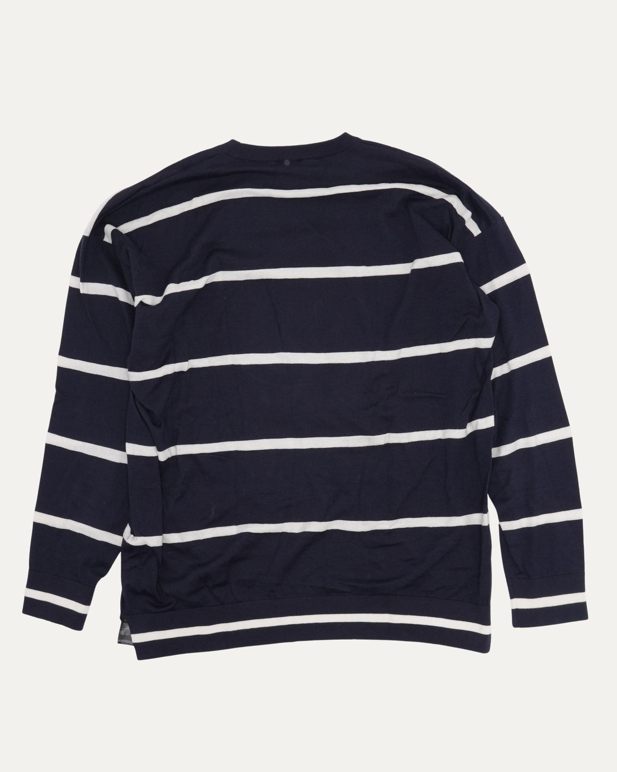 Cashmere Blend Striped Logo Sweater