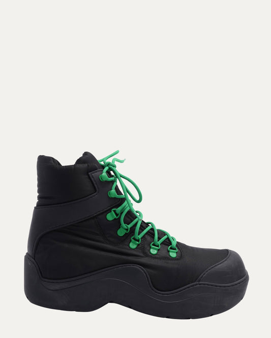 Technical Fabric Rubber Puddle Bomber Boots