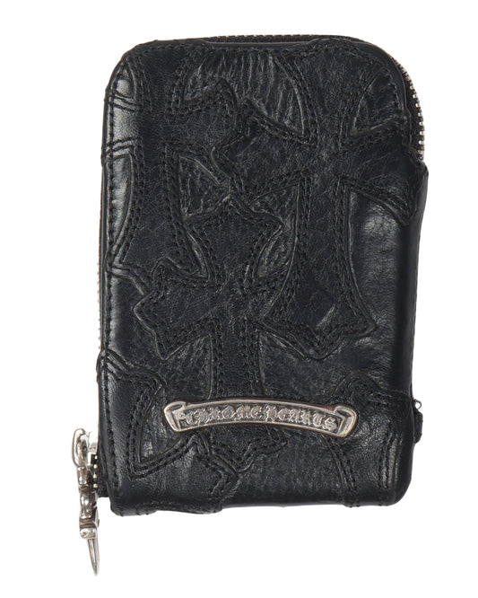 Cross Patch Zip Wallet