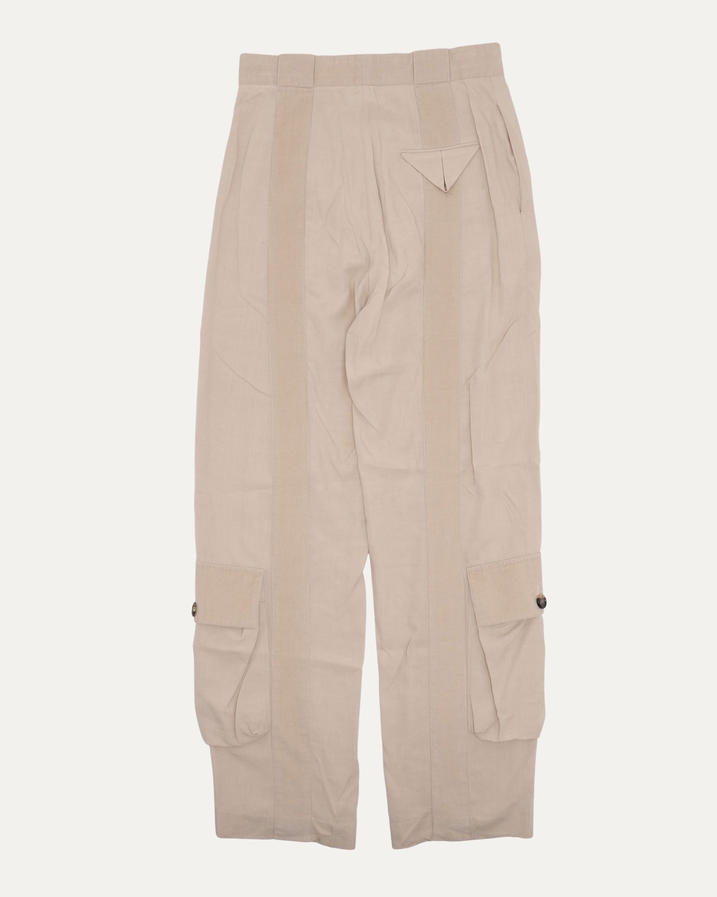 Corduroy Accent Cargo Trousers