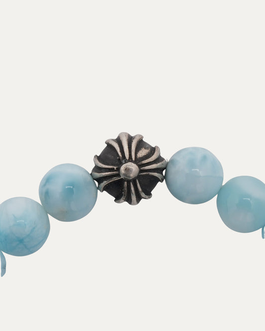 6mm Larimar Plus Ball Bead Bracelet