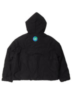 FW19 Earth Padded Chain Detail Hooded Jacket