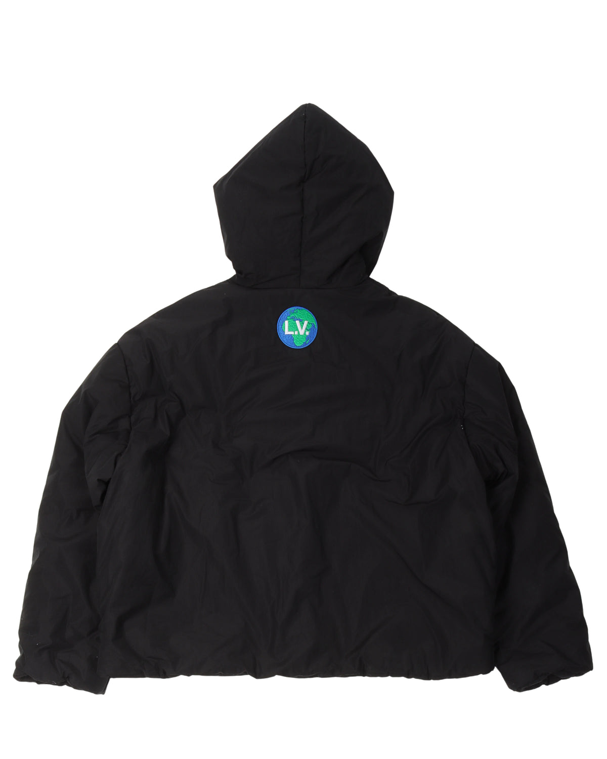 FW19 Earth Padded Chain Detail Hooded Jacket