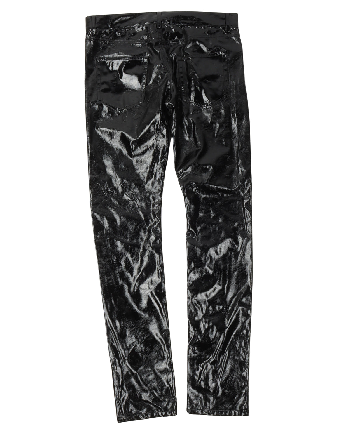 Shiny Faux Leather Pants