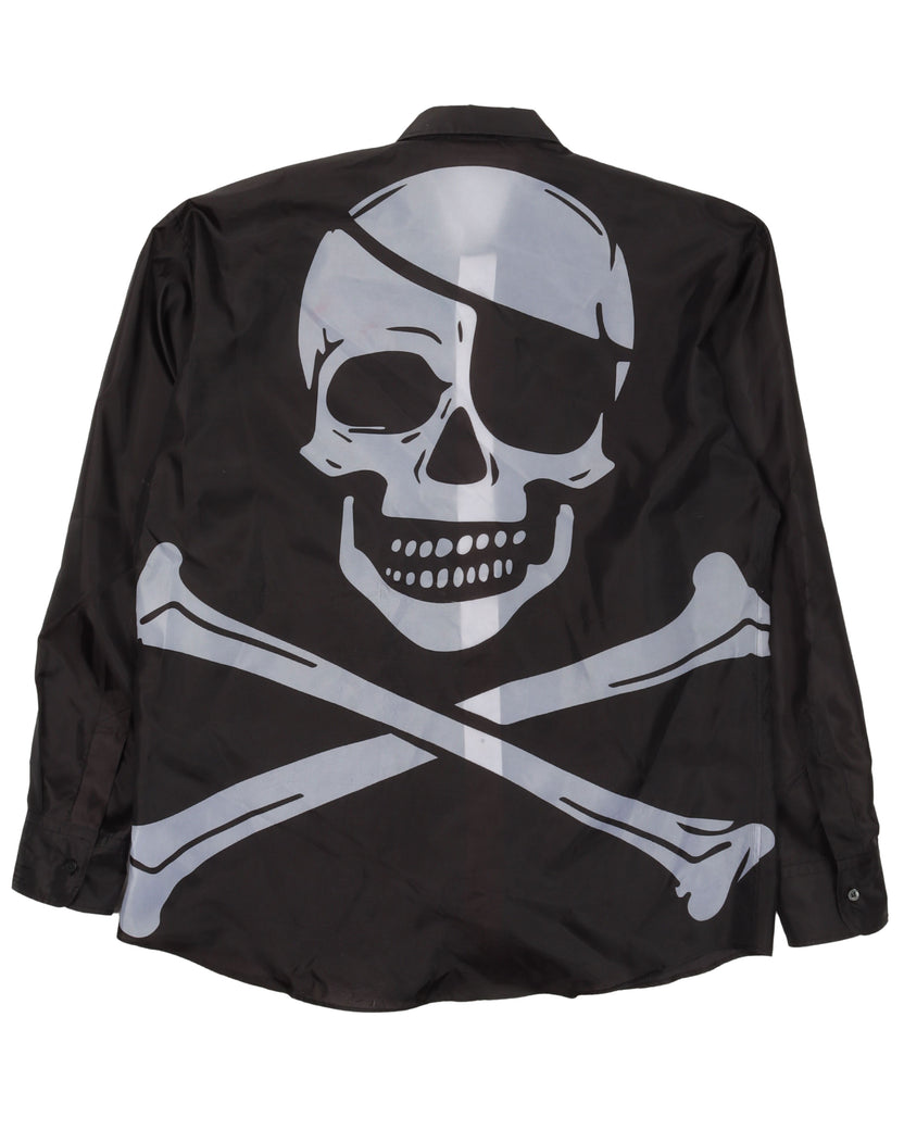 Pirate Skull Button Up Shirt
